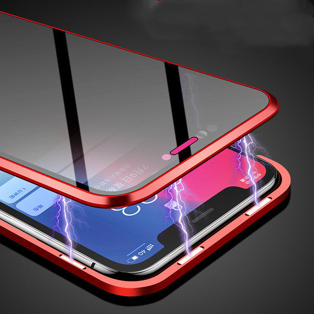 Anti-peep Magnetic Protective Shell Magnetic Privacy Glass Case For Phone