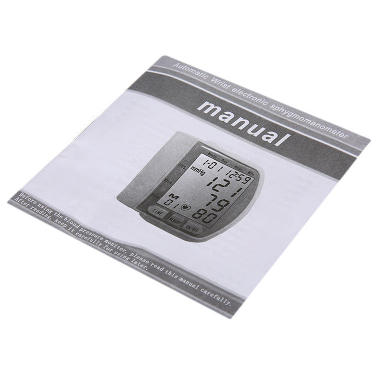 Electronic Blood Pressure Health Measuring Instrument Wrist Type