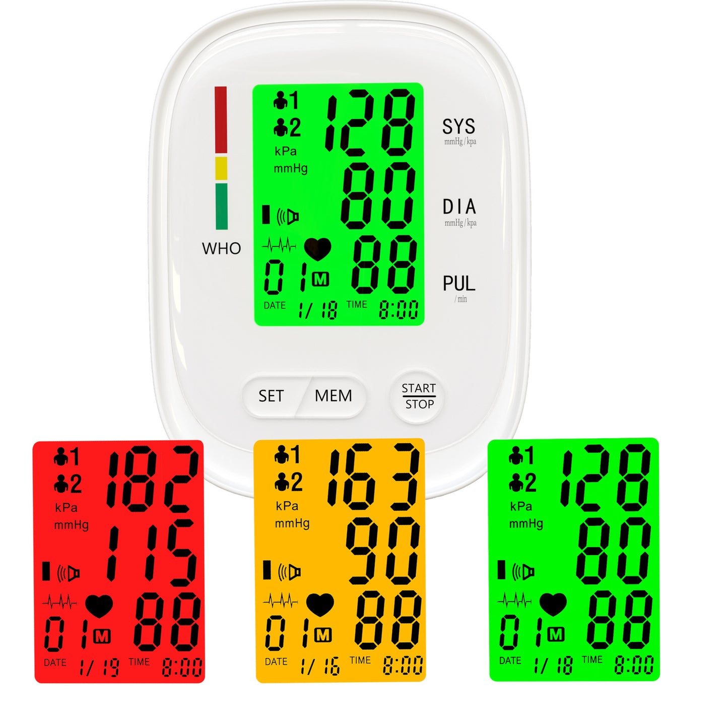 Upper Arm Blood Pressure Meter Household Health Measuring Instrument