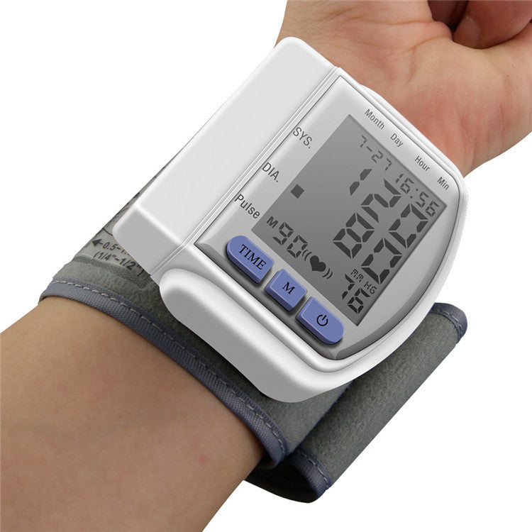 Electronic Blood Pressure Health Measuring Instrument Wrist Type