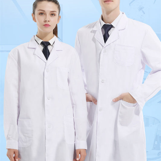 Medical White Coat Printed - Long Sleeve