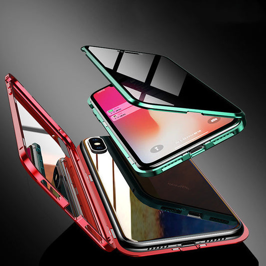 Anti-peep Magnetic Protective Shell Magnetic Privacy Glass Case For Phone