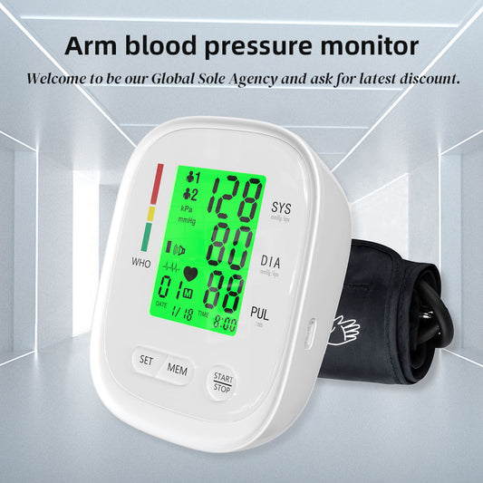 Upper Arm Blood Pressure Meter Household Health Measuring Instrument