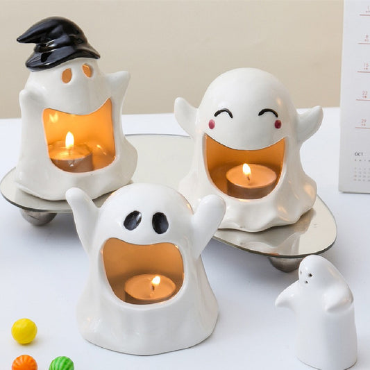 Halloween Ghost Festival Ceramic Craft Ornaments