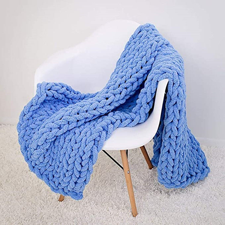 Chenille thick thread blanket handmade blanket