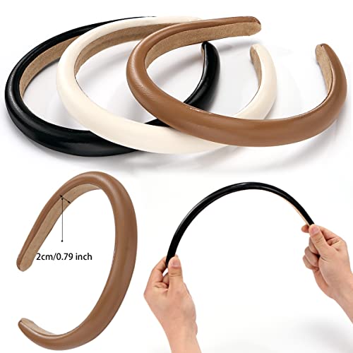 3 Pcs Padded Headbands for Women